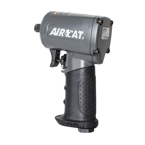 AIRCAT AC1075-TH 3/8" Stubby Impact Wrench 500ft-lbs with 1/2" Socket Adaptor